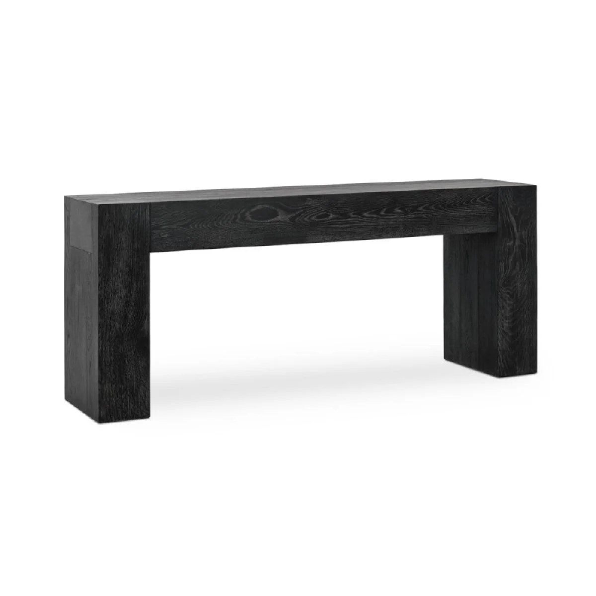 Bristol Solid Wood Rectangle Console Table – Black Console Tables black 4