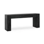Bristol Solid Wood Rectangle Console Table – Black Console Tables black 15