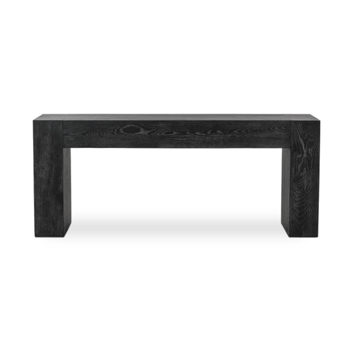 Bristol Solid Wood Rectangle Console Table – Black Console Tables black 6