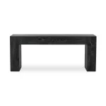 Bristol Solid Wood Rectangle Console Table – Black Console Tables black 17