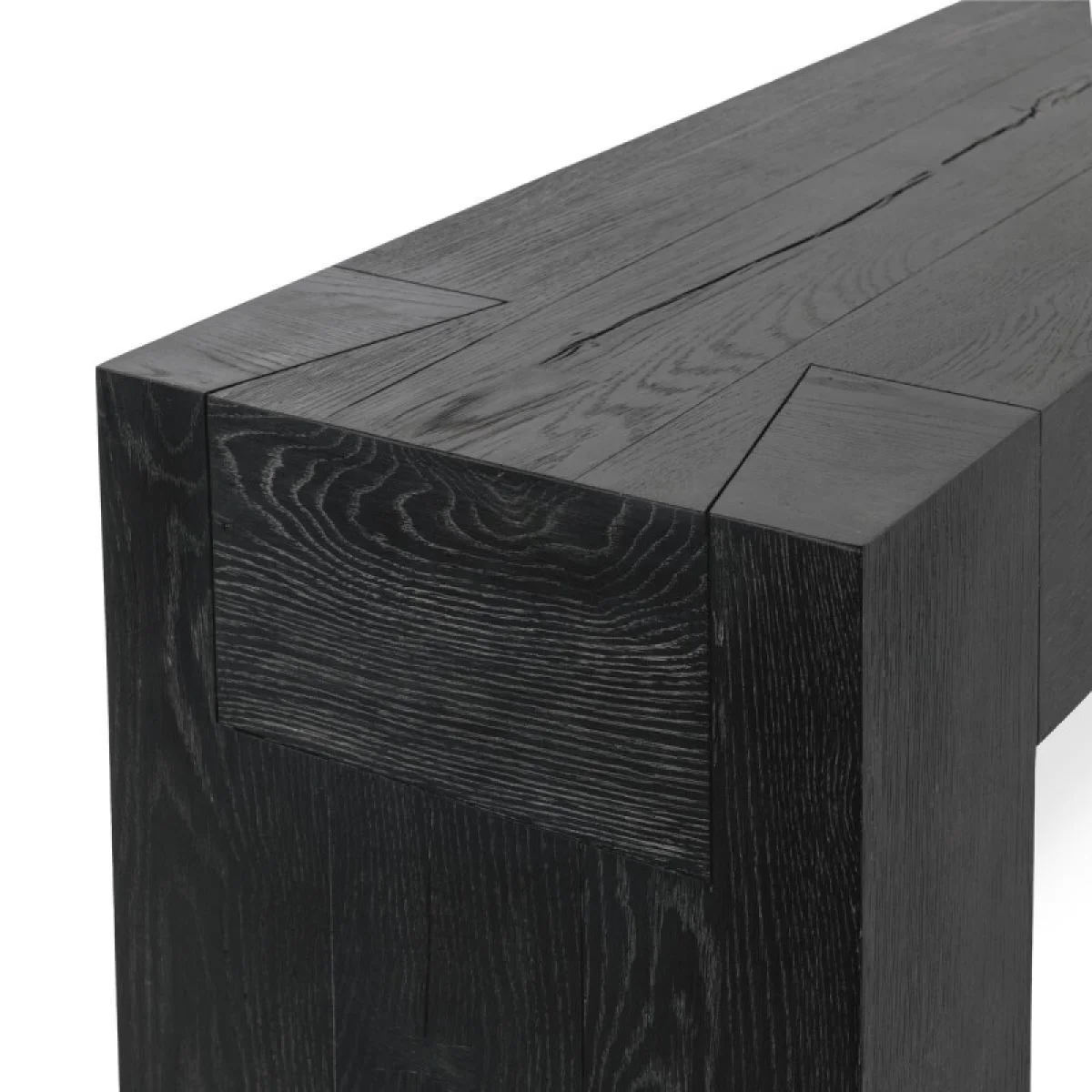 Bristol Solid Wood Rectangle Console Table – Black Console Tables black 11