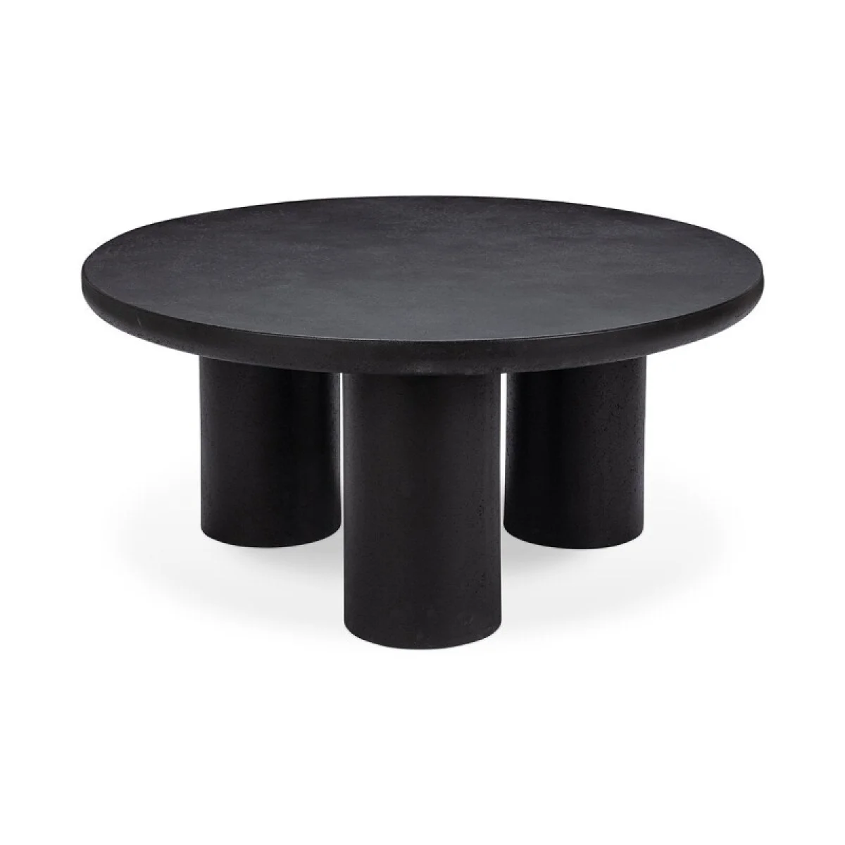 Anzio Outdoor Round Coffee Table Outdoor Tables black 4