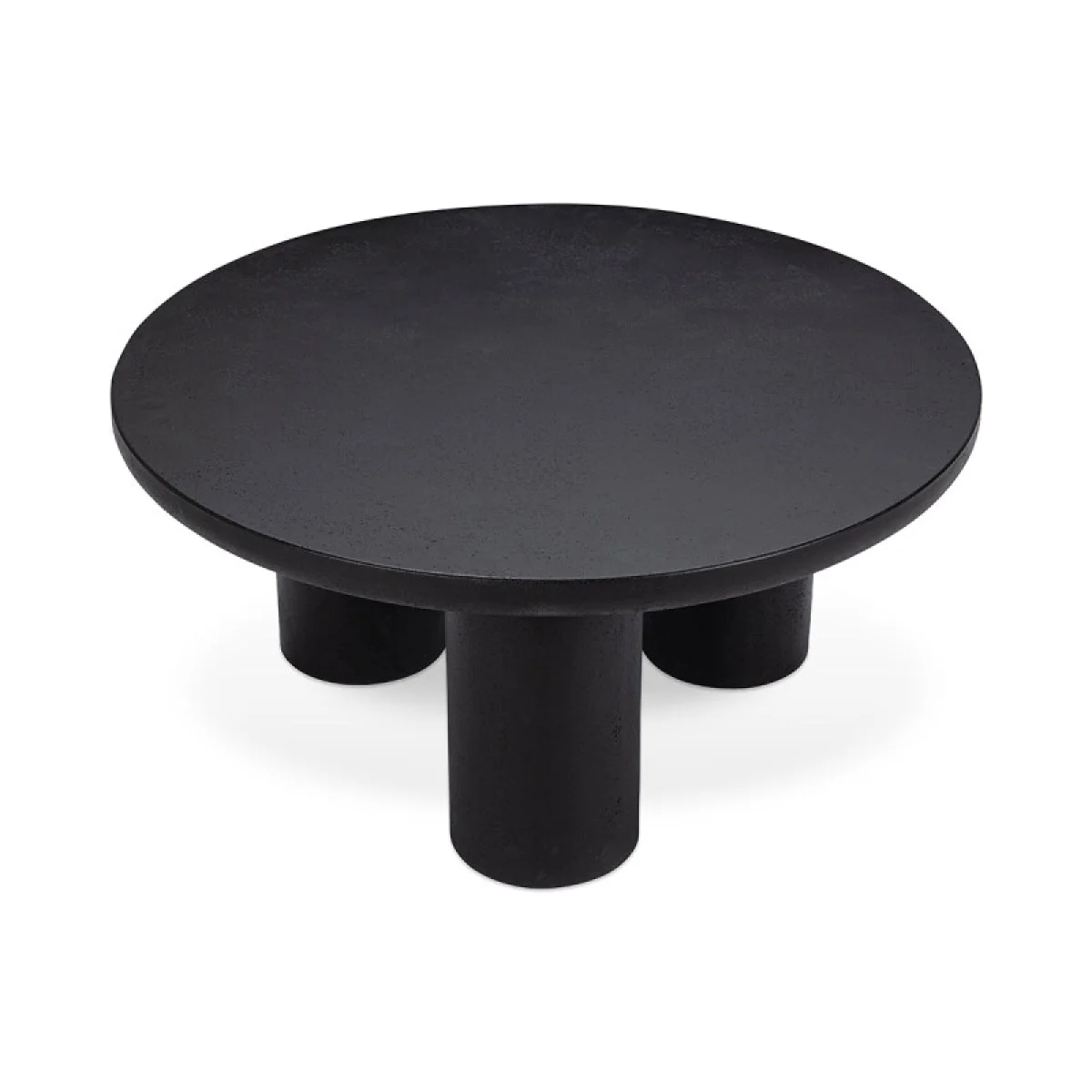 Anzio Outdoor Round Coffee Table Outdoor Tables black 6