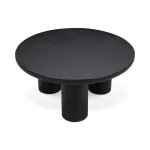 Anzio Outdoor Round Coffee Table Outdoor Tables black 13