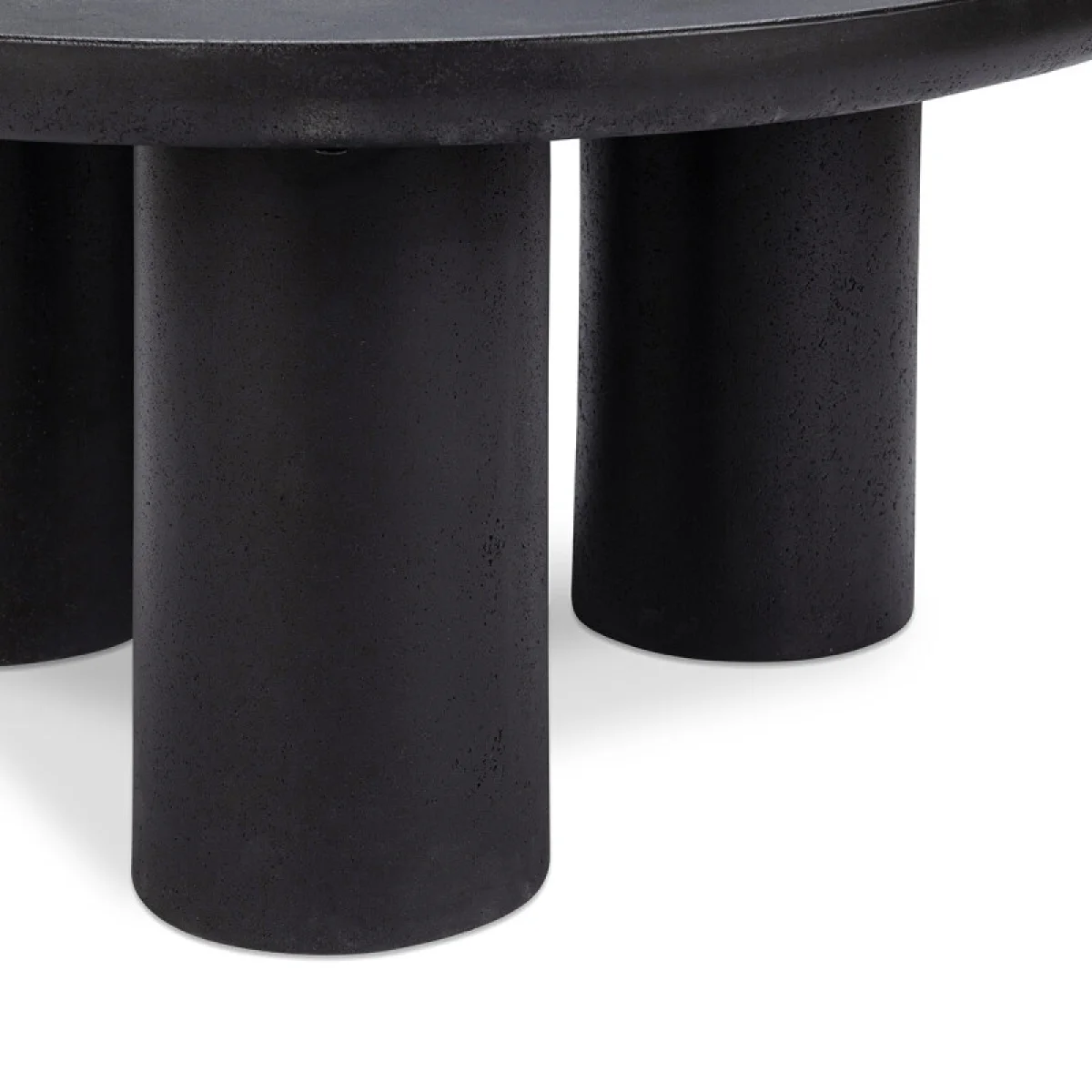Anzio Outdoor Round Coffee Table Outdoor Tables black 8
