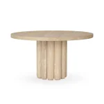 Tiber Solid Wood Round Dining Table Dining Tables Classic Home 12