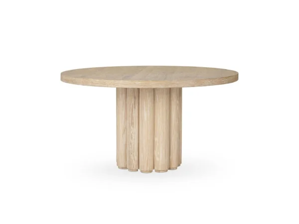 Tiber Solid Wood Round Dining Table Dining Tables Classic Home