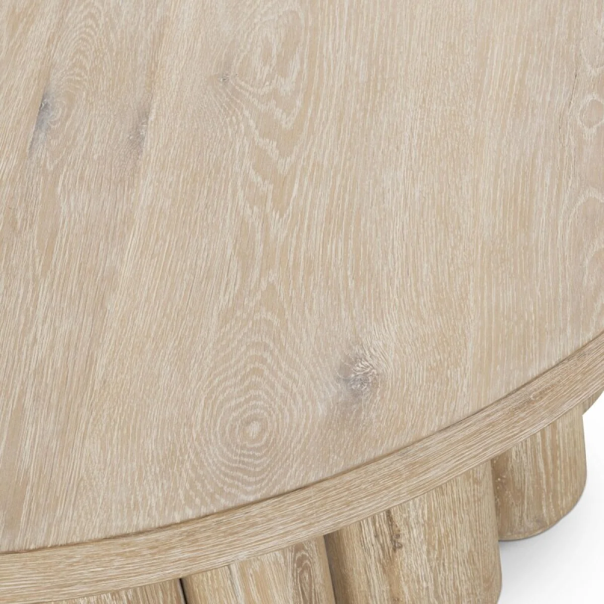 Tiber Solid Wood Round Coffee Table Cocktail & Coffee Tables Classic Home 7