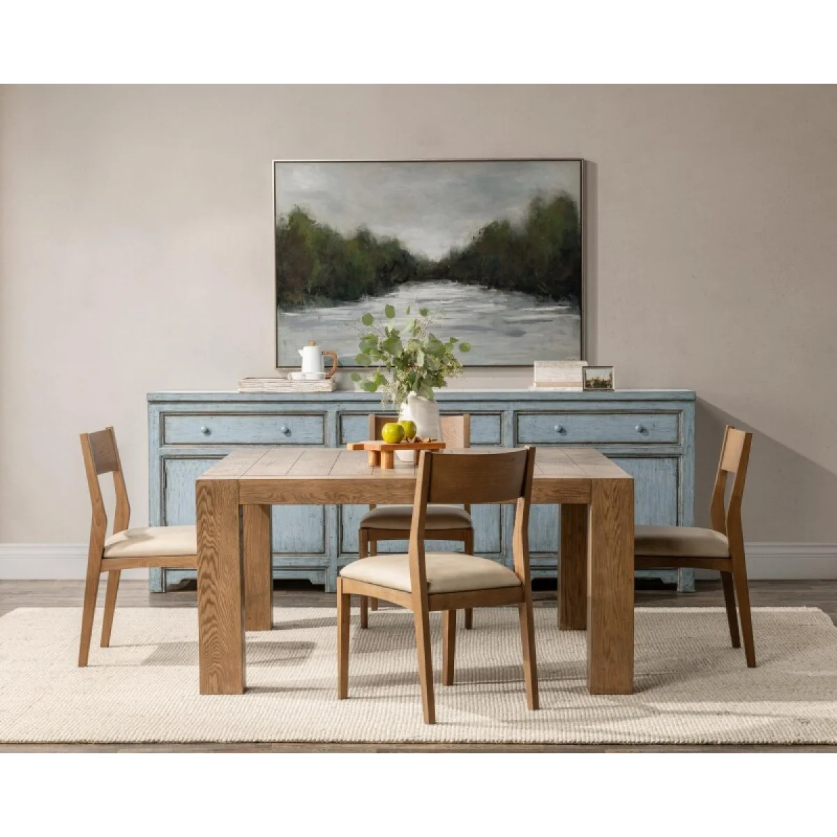 Gilcrest Solid Wood Square Dining Table Dining Tables Brown 8