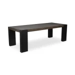 Deaven Solid Wood Rectangle Dining Table Dining Tables black 18