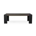 Deaven Solid Wood Rectangle Dining Table Dining Tables black 20