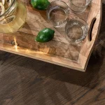 Deaven Solid Wood Rectangle Dining Table Dining Tables black 31