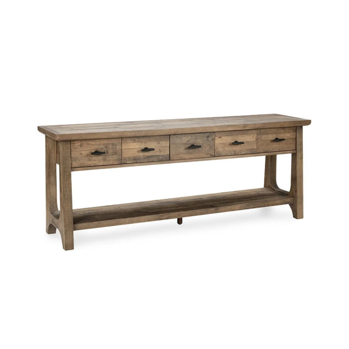 Talladega Solid Wood Rectangle Console Table Console Tables Brown 4