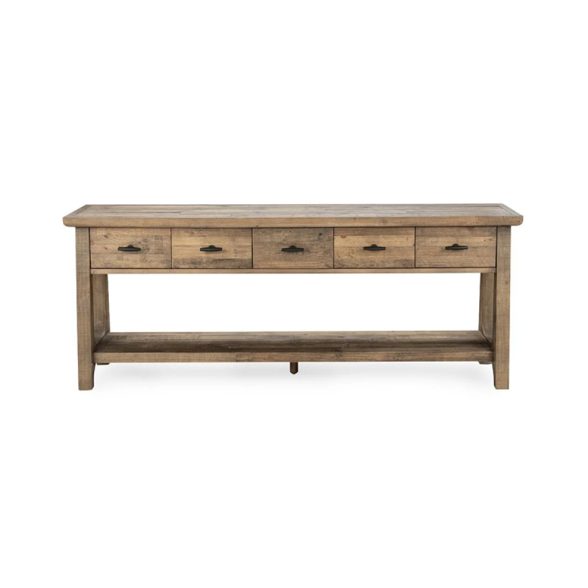 Talladega Solid Wood Rectangle Console Table Console Tables Brown 6