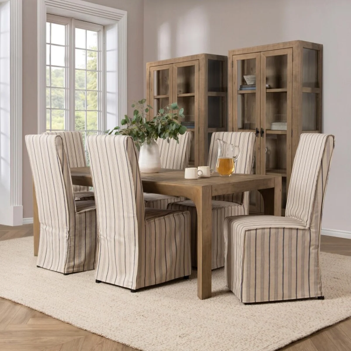 Crest Solid Wood Rectangle Dining Table Dining Tables Brown 8