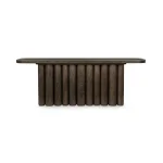 Tiber Solid Wood Rectangle Console Table Console Tables Brown 16