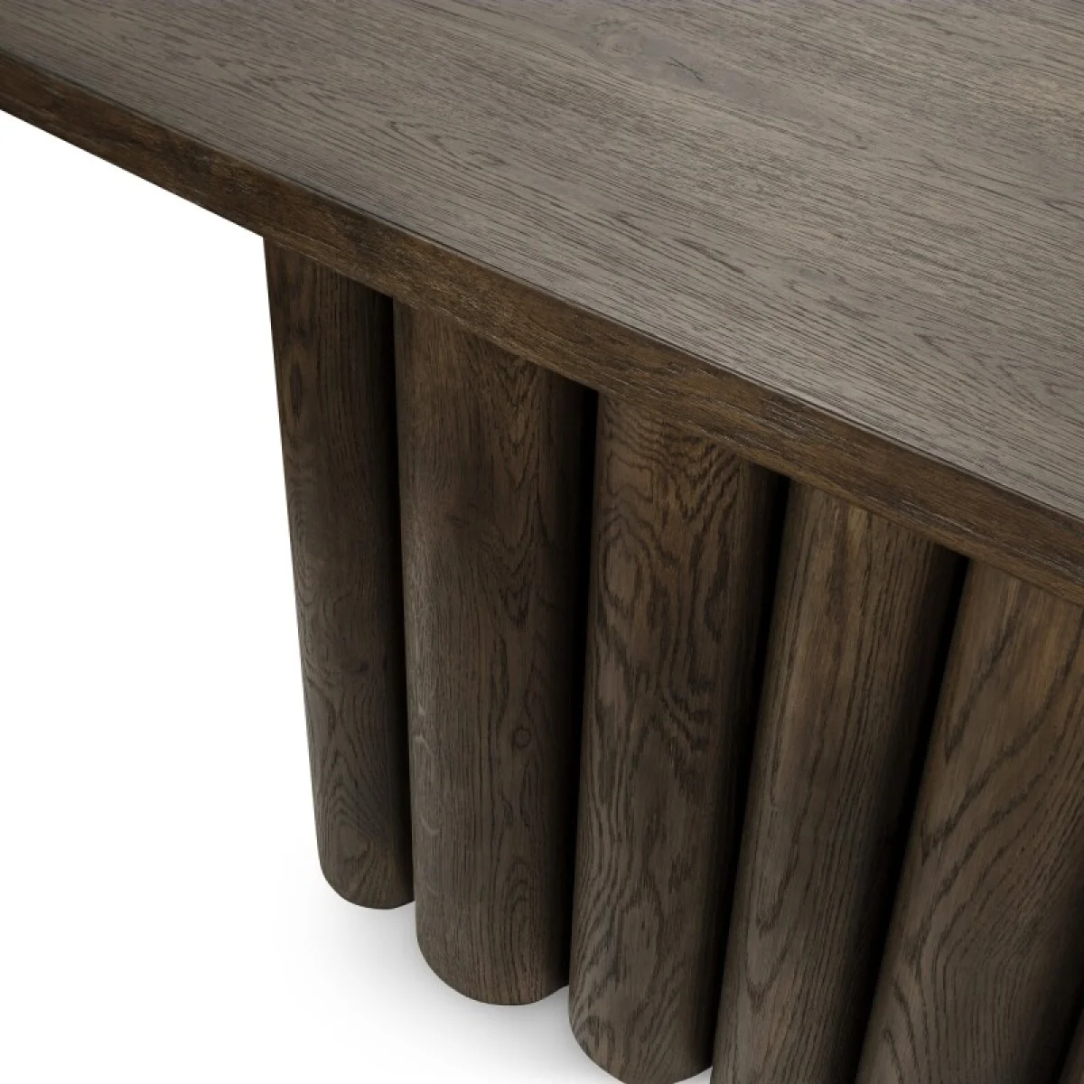 Tiber Solid Wood Rectangle Console Table Console Tables Brown 9