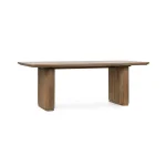 Vander Solid Wood Rectangle Dining Table Dining Tables Brown 14