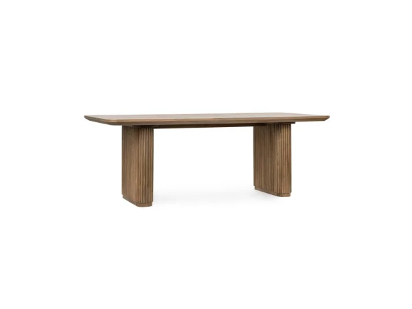 Vander Solid Wood Rectangle Dining Table Dining Tables Brown