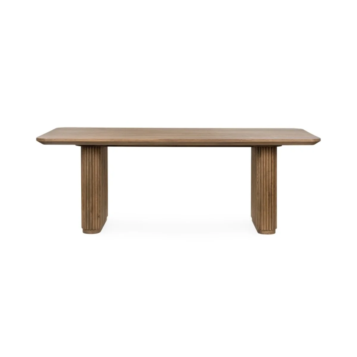 Vander Solid Wood Rectangle Dining Table Dining Tables Brown 6