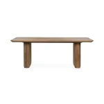 Vander Solid Wood Rectangle Dining Table Dining Tables Brown 16