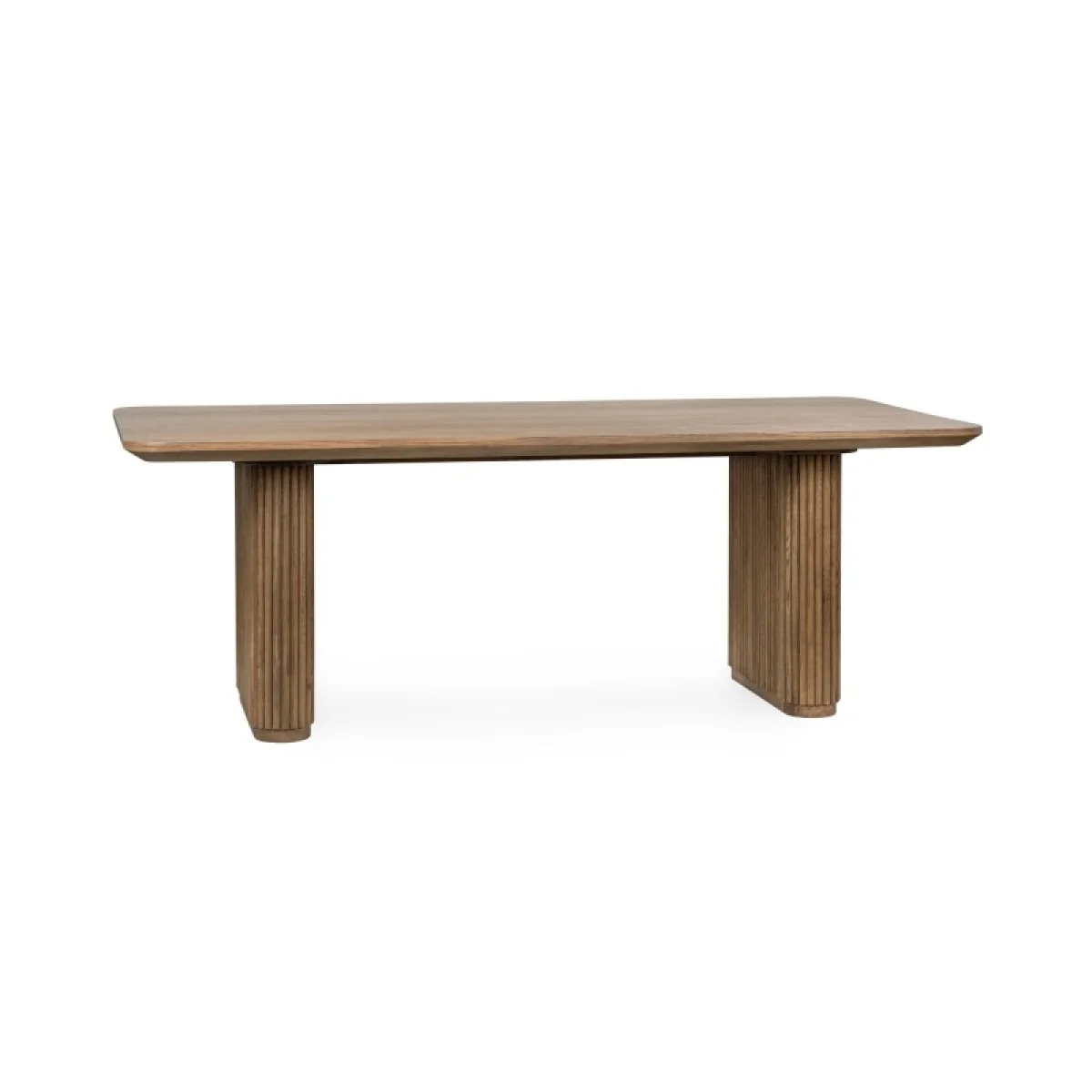 Vander Solid Wood Rectangle Dining Table Dining Tables Brown 7