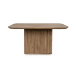 Vander Solid Wood Square Dining Table – Tawny Brown Dining Tables Brown 14
