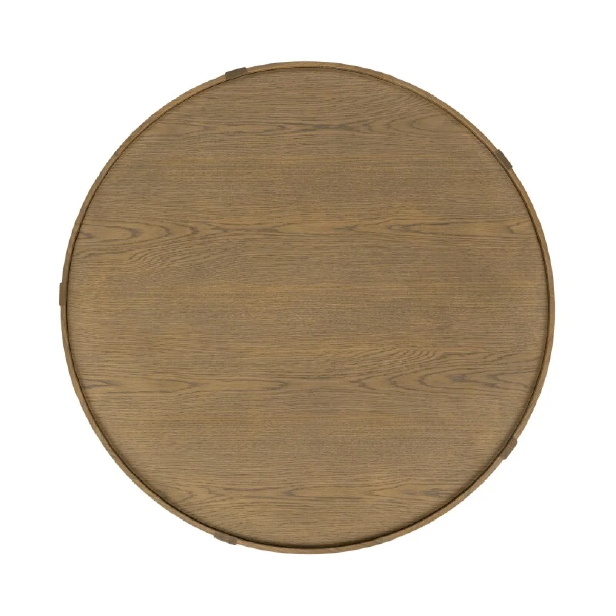 Devin Solid Wood Round Coffee Table Cocktail & Coffee Tables Brown 7