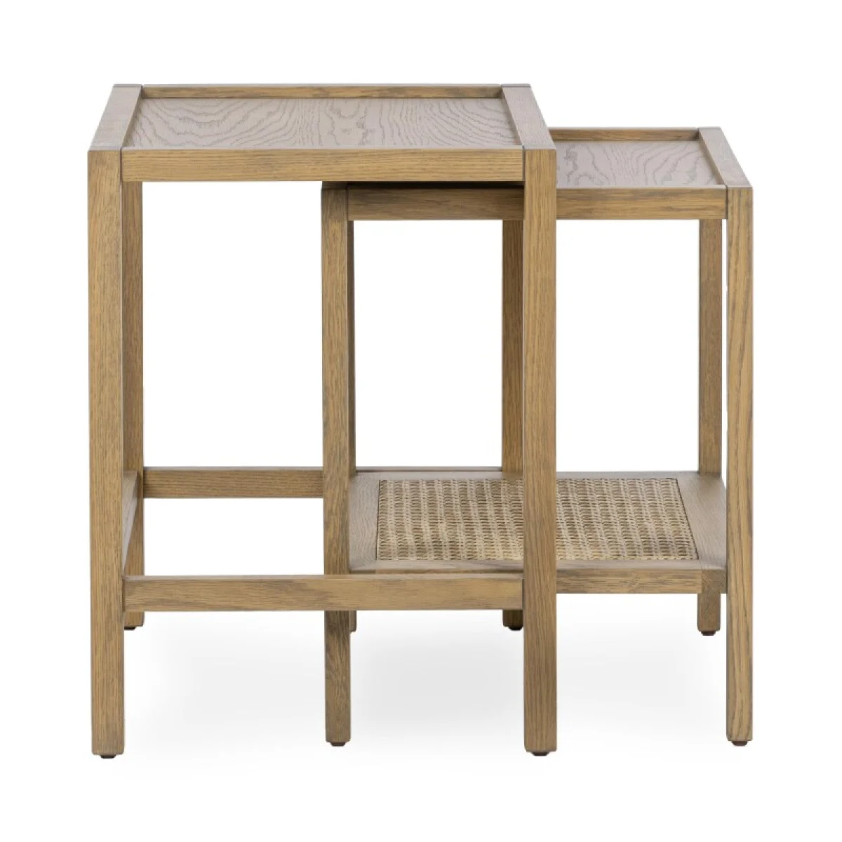 Devin Solid Wood Nesting Accent Tables Table Sets Brown 10