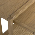 Devin Solid Wood Nesting Accent Tables Table Sets Brown 32