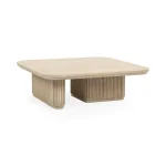 Vander Solid Wood Square Coffee Table Cocktail & Coffee Tables Classic Home 12