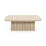 Vander Solid Wood Square Coffee Table Cocktail & Coffee Tables Classic Home 15