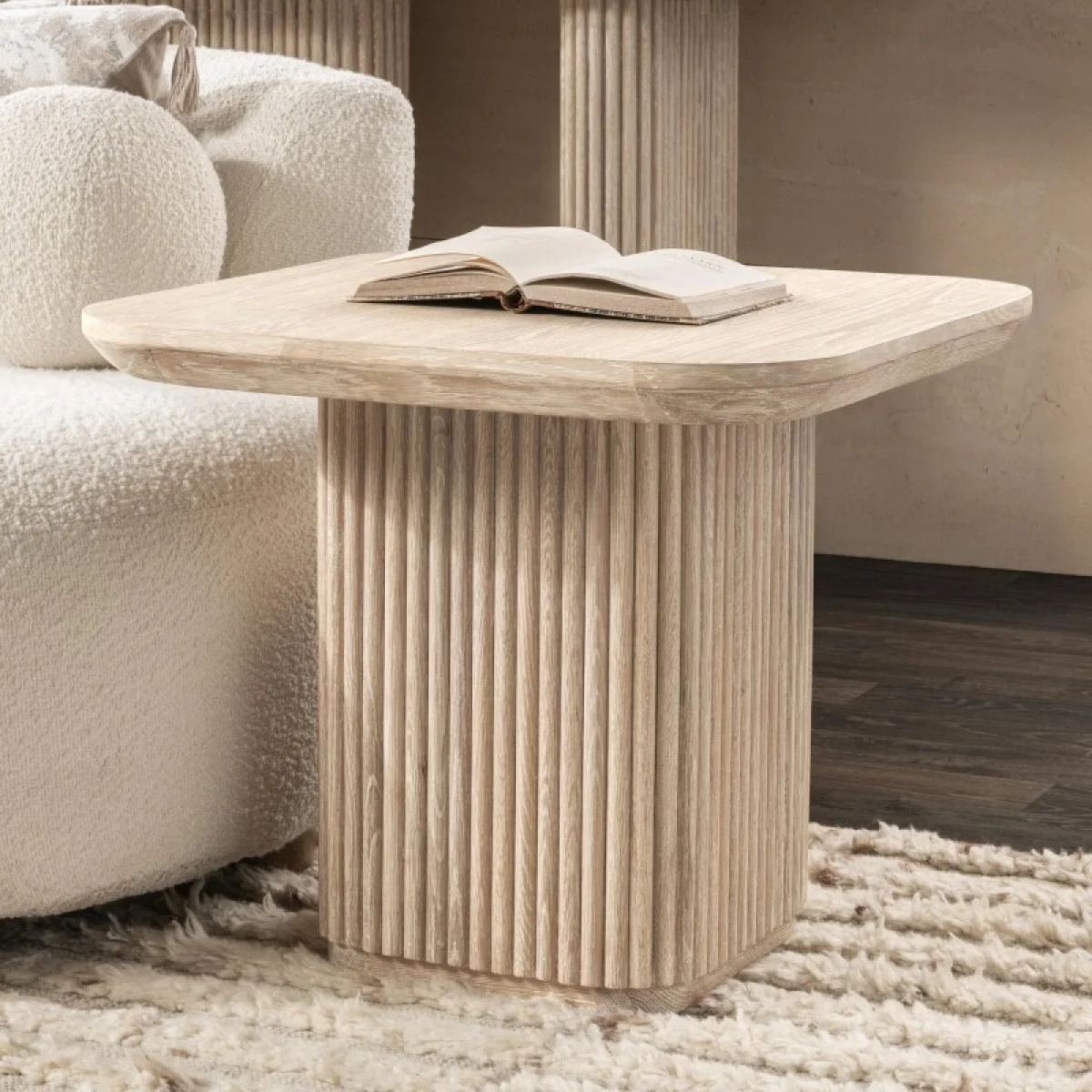 Vander Solid Wood Square End Table End tables Classic Home 11