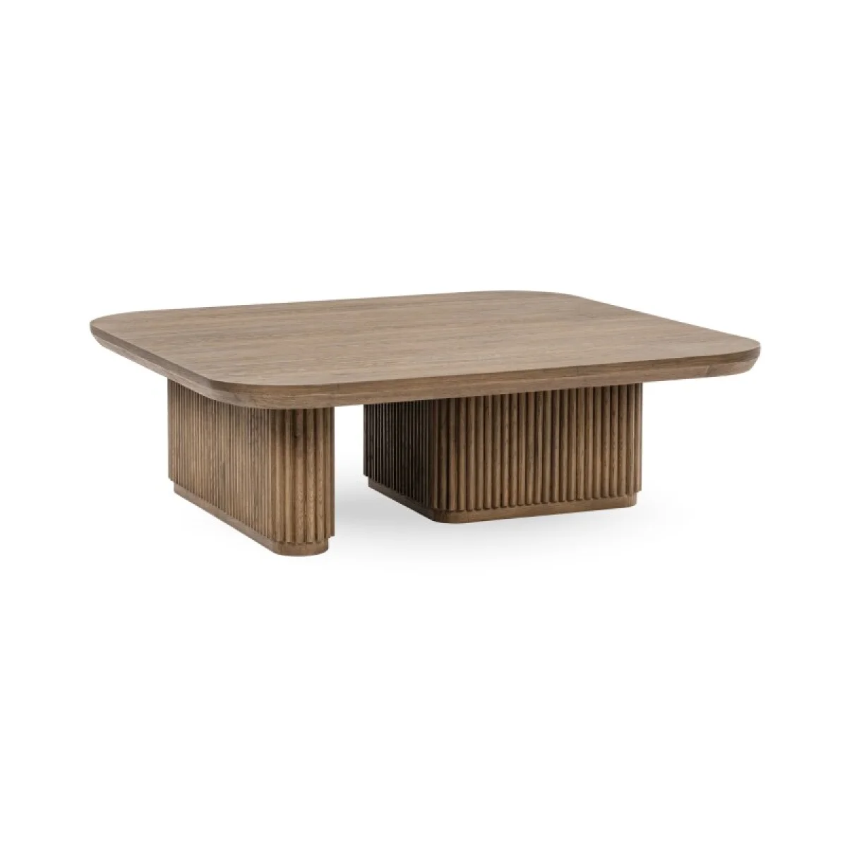 Vander Solid Wood Square Coffee Table Cocktail & Coffee Tables Brown 4