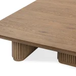 Vander Solid Wood Square Coffee Table Cocktail & Coffee Tables Brown 18
