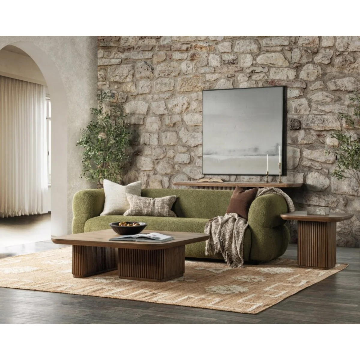 Vander Solid Wood Square Coffee Table Cocktail & Coffee Tables Brown 12