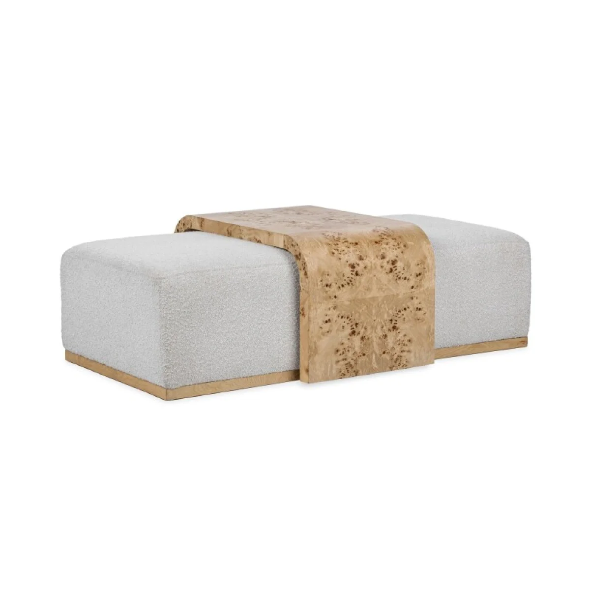 Kenan Rectangle Ottoman Coffee Table Ottomans & Poufs Classic Home 4
