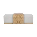 Kenan Rectangle Ottoman Coffee Table Ottomans & Poufs Classic Home 15