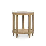 Devin Solid Wood Round End Table End tables Brown 14 Devin Solid Wood Round End Table End tables Brown 14