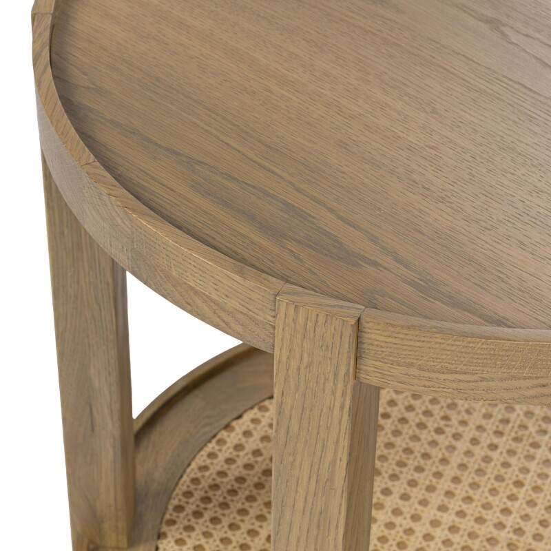 Devin Solid Wood Round End Table End tables Brown 8 Devin Solid Wood Round End Table End tables Brown 8