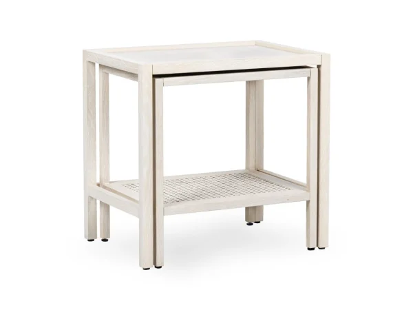 Devin Solid Wood Nesting Accent Tables Table Sets Classic Home