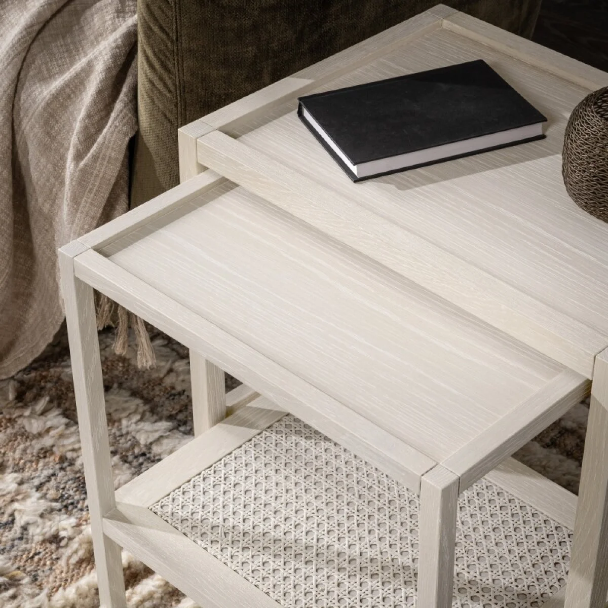 Devin Solid Wood Nesting Accent Tables Table Sets Classic Home 20