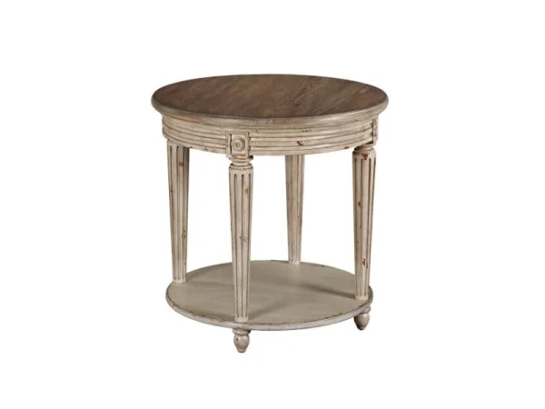 Southbury Round End Table End tables Cream