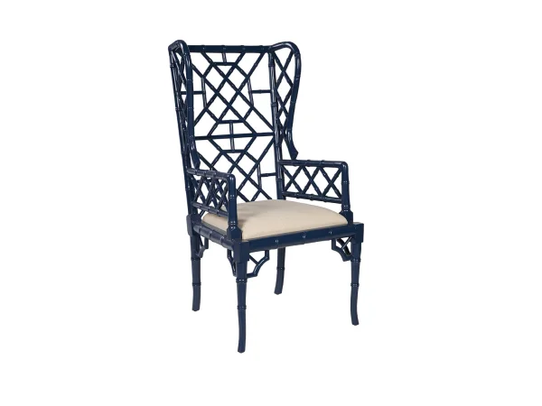 Regency Wingback Chair Chairs blue