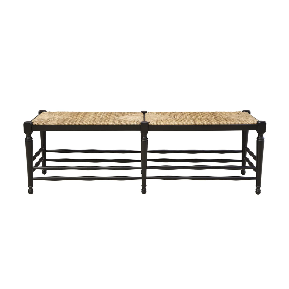 Black Reed Bench Chairs & Benches black 6