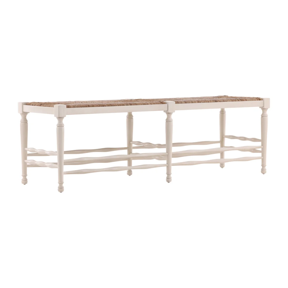 Cream Reed Bench Chairs & Benches Chairs & Benches 4