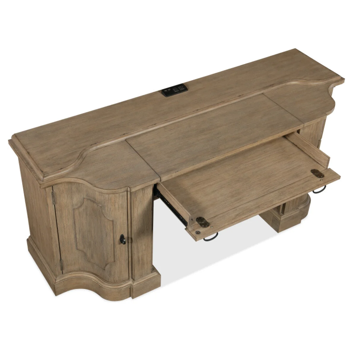 Corsica Computer Credenza Desks Brown 10