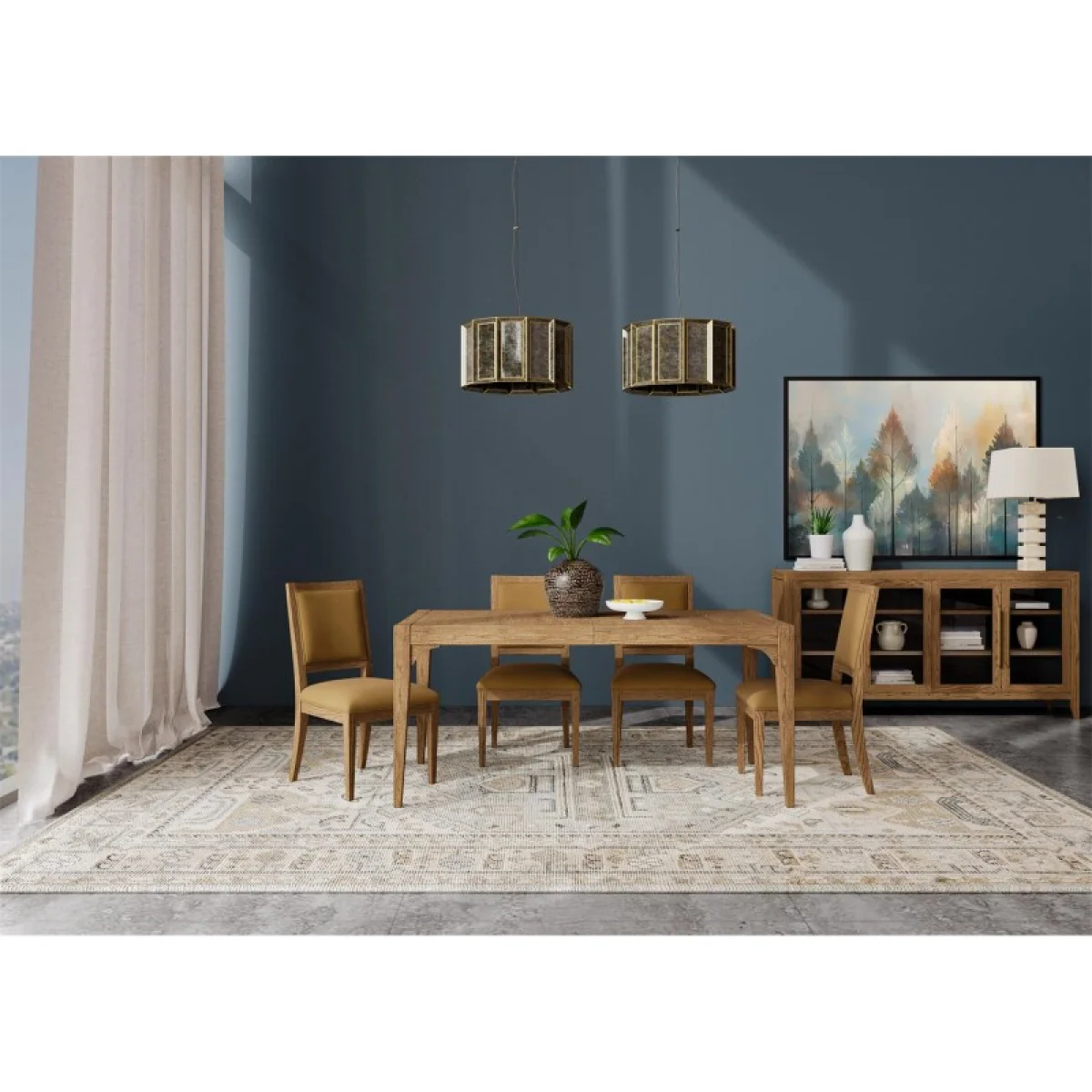 Rectangle Dining Table Dining Tables Brown 9