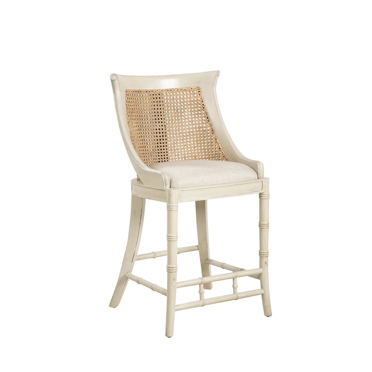 Cream Spoonback Counter Stool Barstools Barstools 4