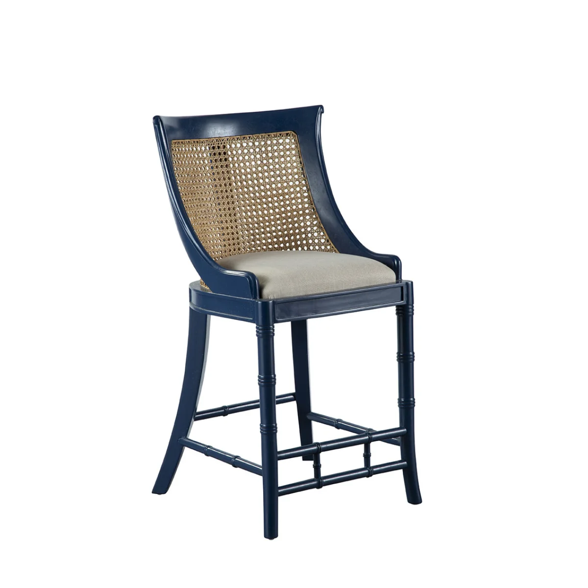 Blue Spoonback Counter Stool Barstools Barstools 4